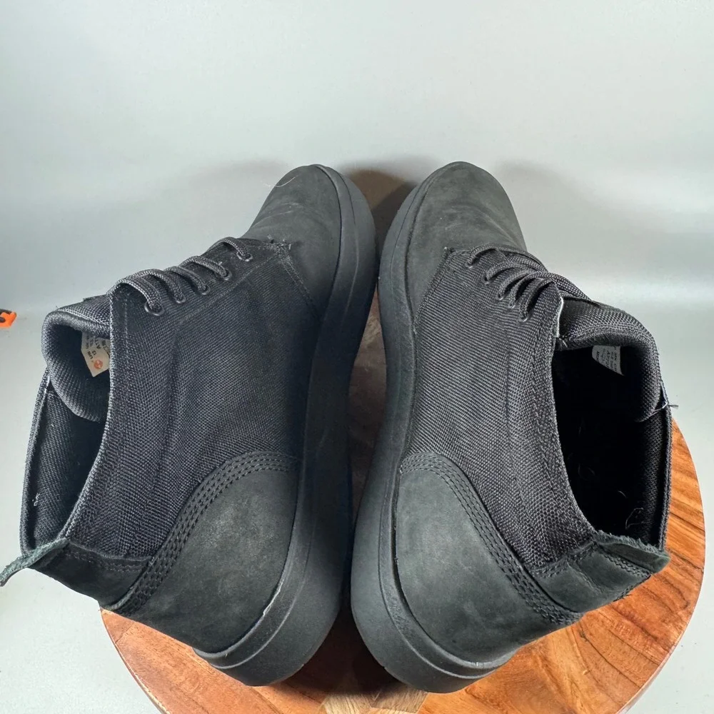 Timberland Davis Square Chukka Mens Black Leather Textile Boots A1T16 Size 13